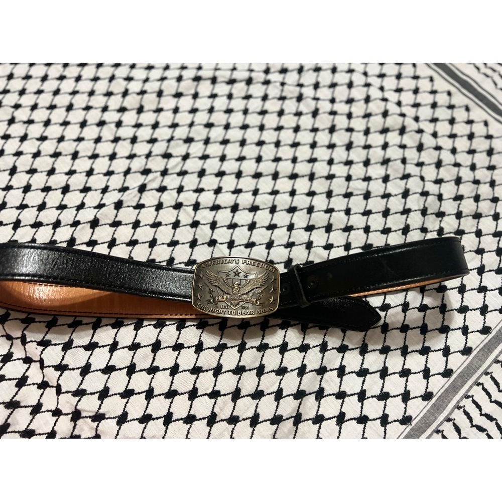 Montaña Silversmith Buckle Black and Silver Belt